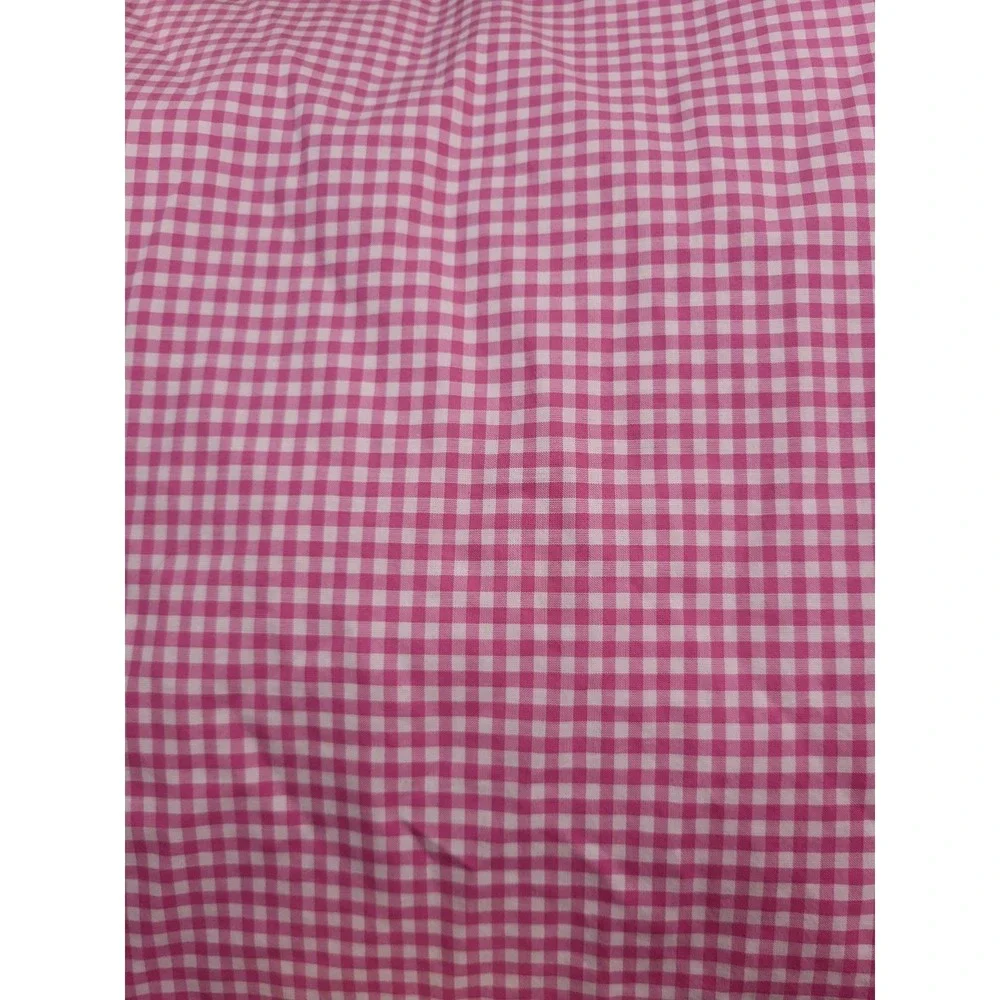 pottery barn kids pink gingham duvet twin